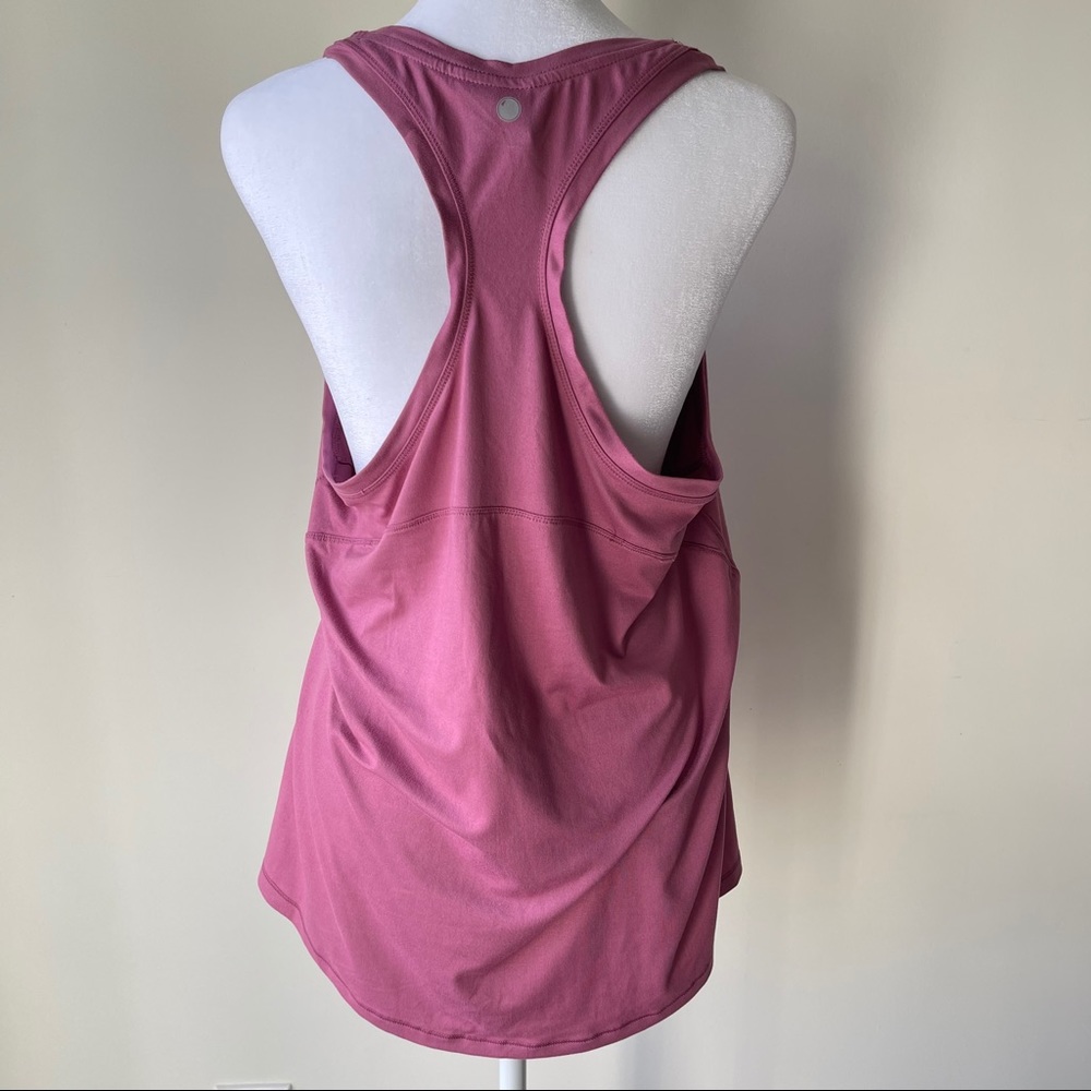 Yogalicious Pink Racerback Tank Top Large